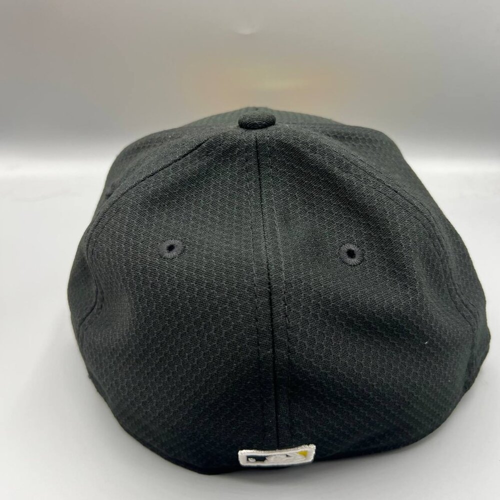 Pittsburgh Pirates Hat Men 7 1/8 Black Yellow 59Fifty New Era Fitted Cap‎ New - Picture 3 of 8